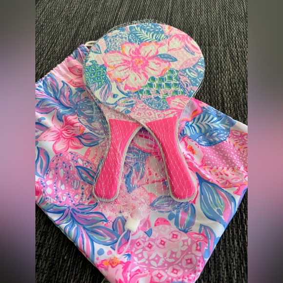 Lilly Pulitzer Paddle Board Set Game Tote NEW - Picture 4 of 6